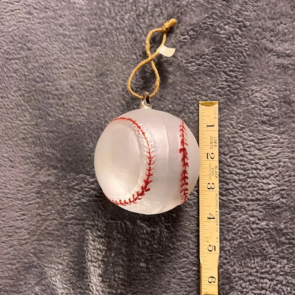 Pottery Barn Hand-Painted Glass Ornament 2012